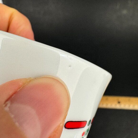 Vtg Hallmark Ceramic Bathroom Cup Teddy Bear Christmas Theme Replacement 5fl oz - Picture 6 of 10